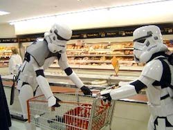 Star Wars grocery shopping image