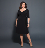 Classic Black Wrap Dress