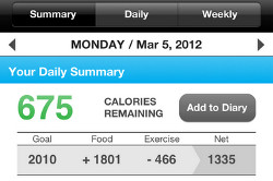 My Fitness Pal Screenshot